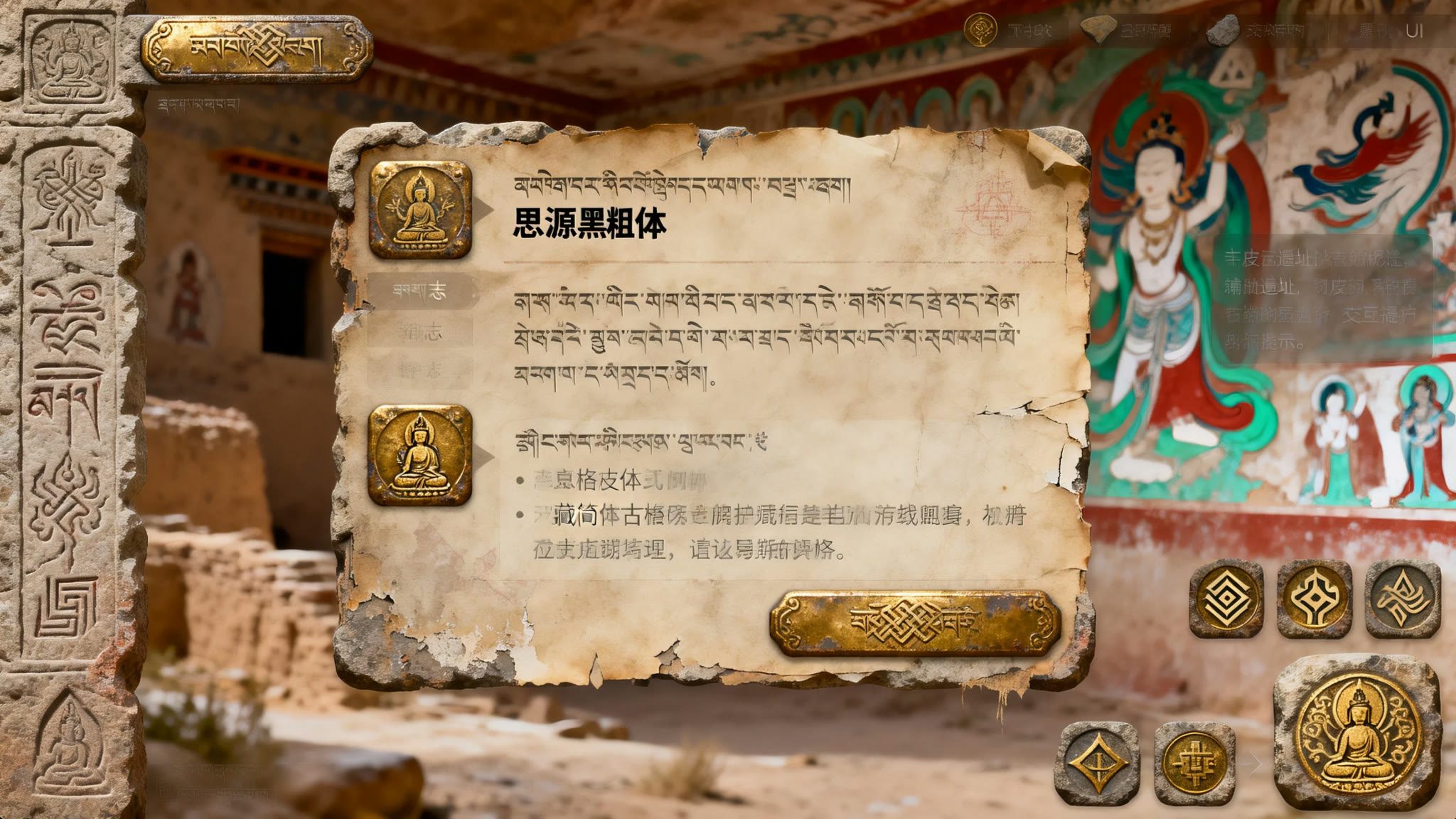 游戏内 AI 导览对话界面：玩家提问与角色回答